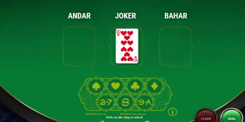 Xem xét các cửa cược và tỷ lệ trả thưởng trong Andar Bahar